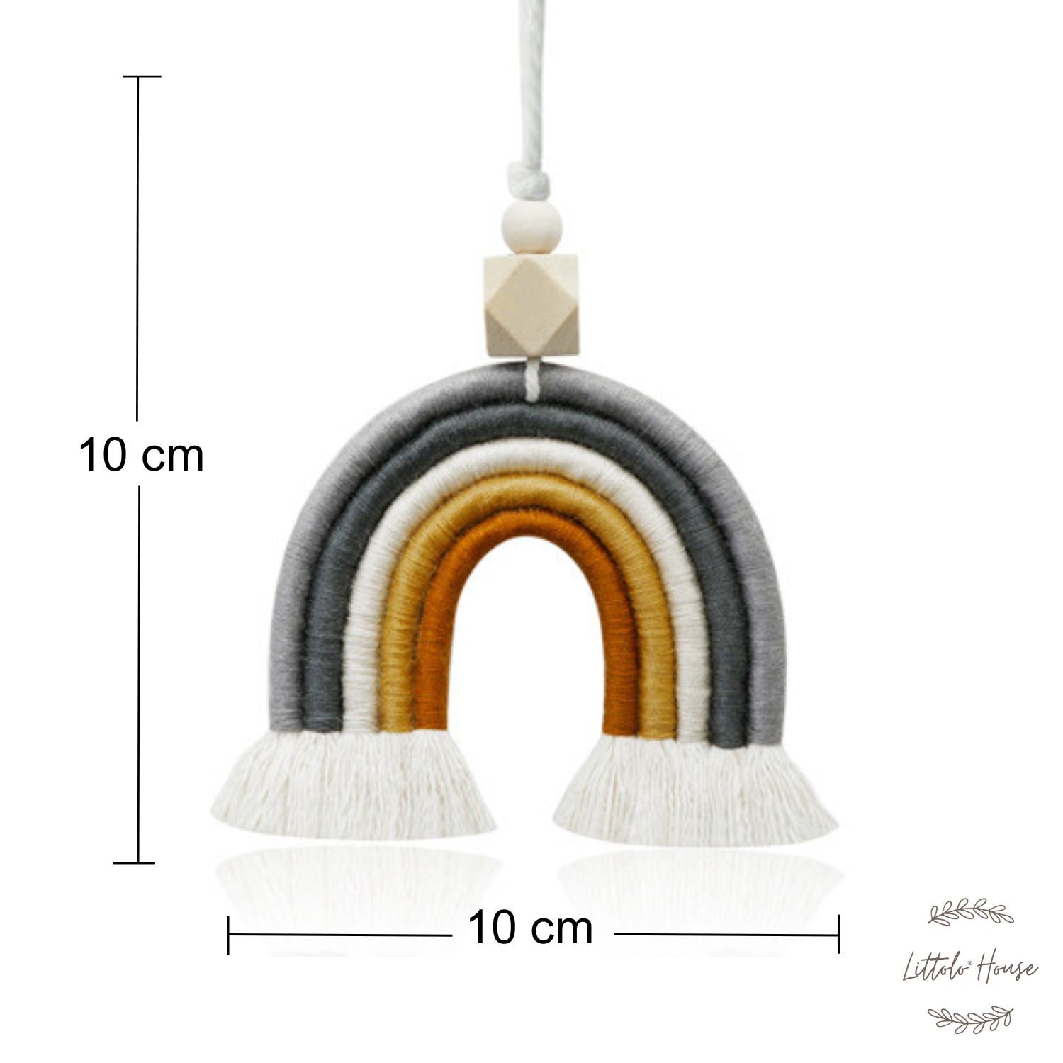 Handmade Rainbow Hanging | Grey