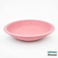 Handmade Round Bowl | Wooden Tableware | Pink