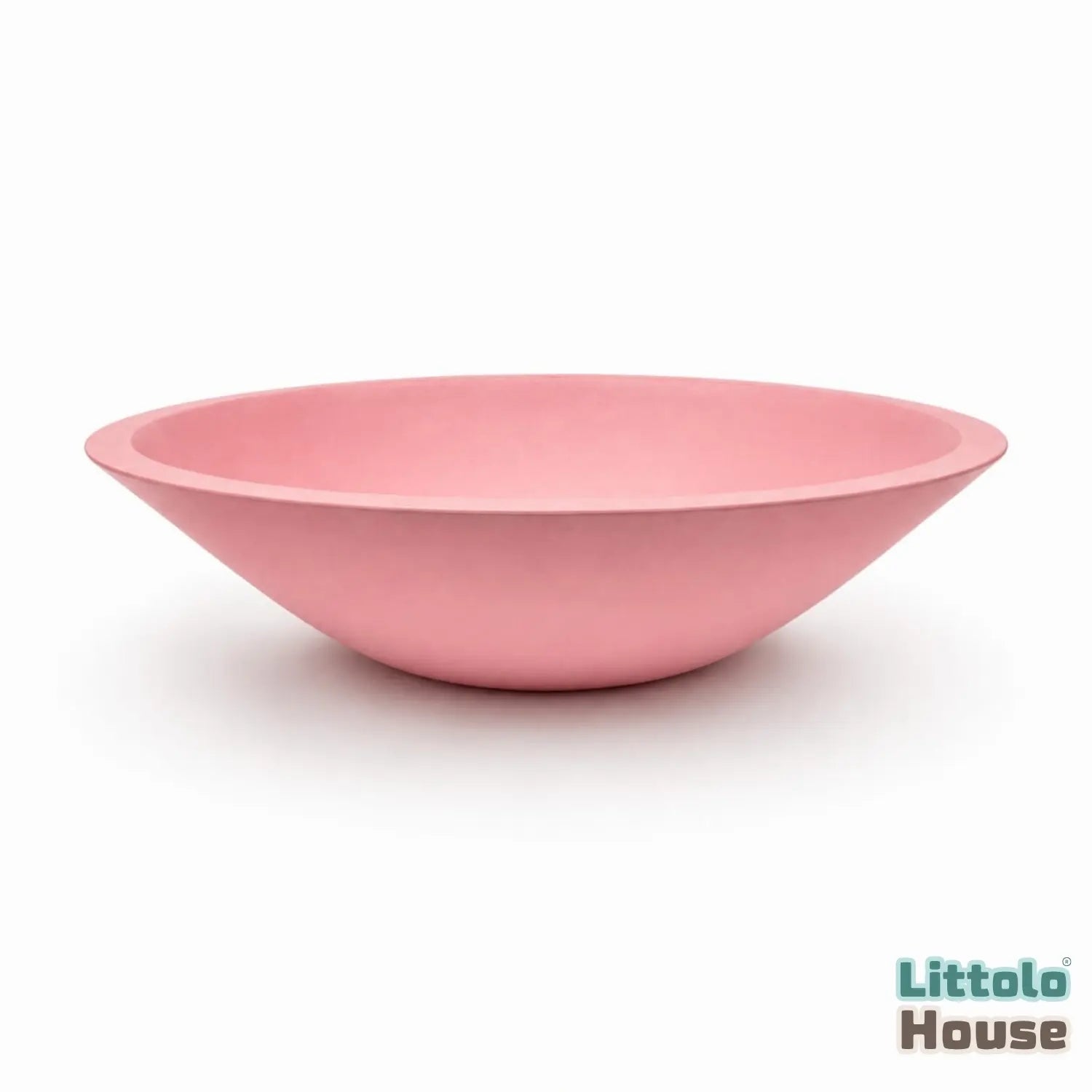 Handmade Round Bowl | Wooden Tableware | Pink