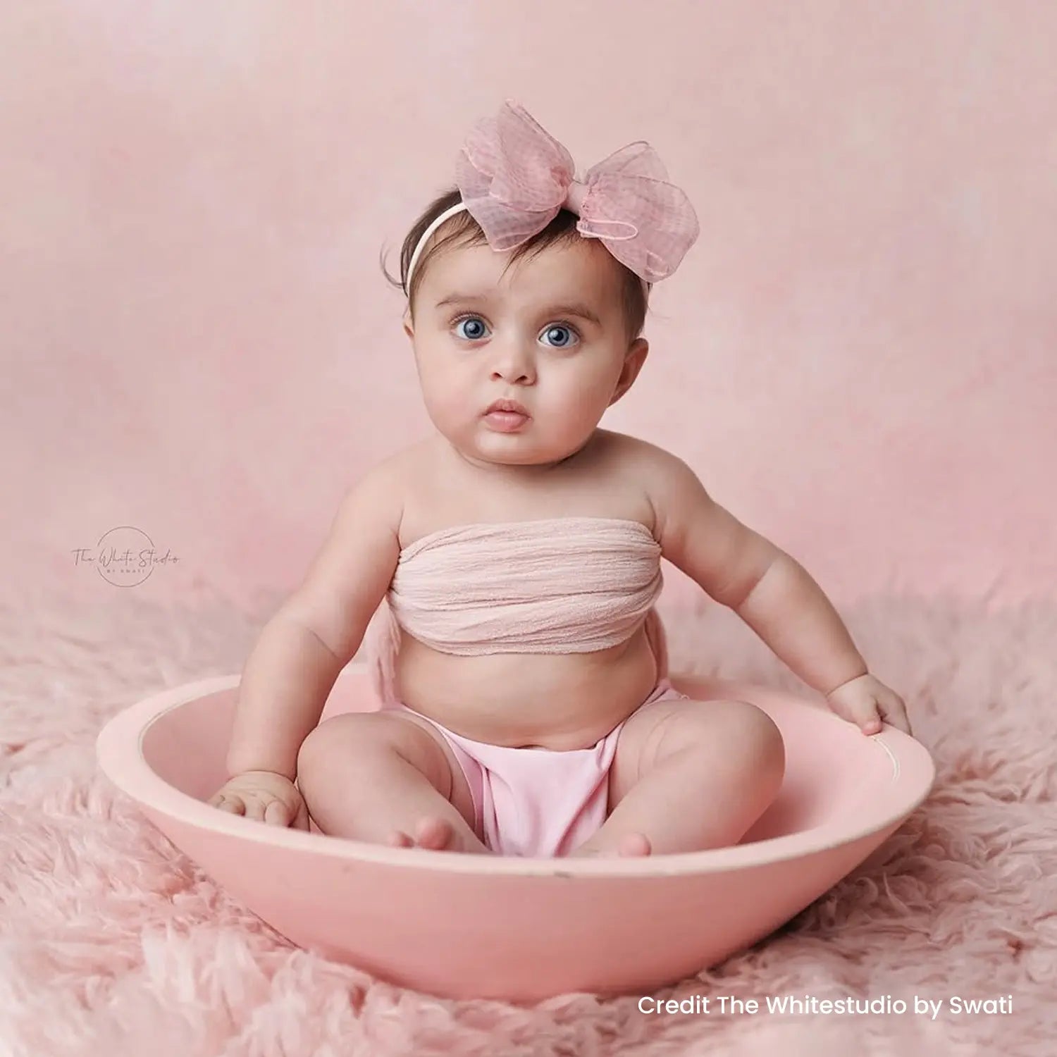 Handmade Round Bowl | Wooden Tableware | Pink