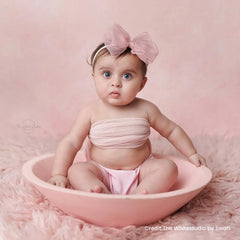 Handmade Round Bowl | Wooden Tableware | Pink