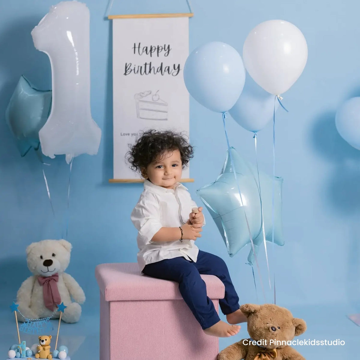 Happy Birthday Milestone Hanging Banner Style 2 D179 | Pack of 1 | Black White