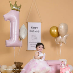 Happy Birthday Milestone Hanging Banner Style 1 D161 | Pack of 1 | Black White