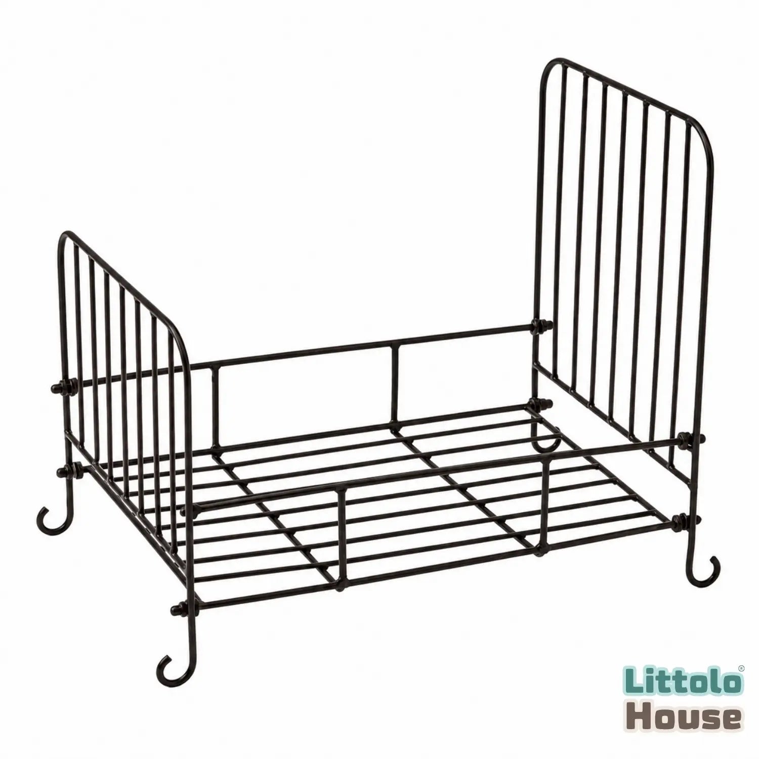Heritage Iron Bed M014 | Iron Artware | Rustic Black