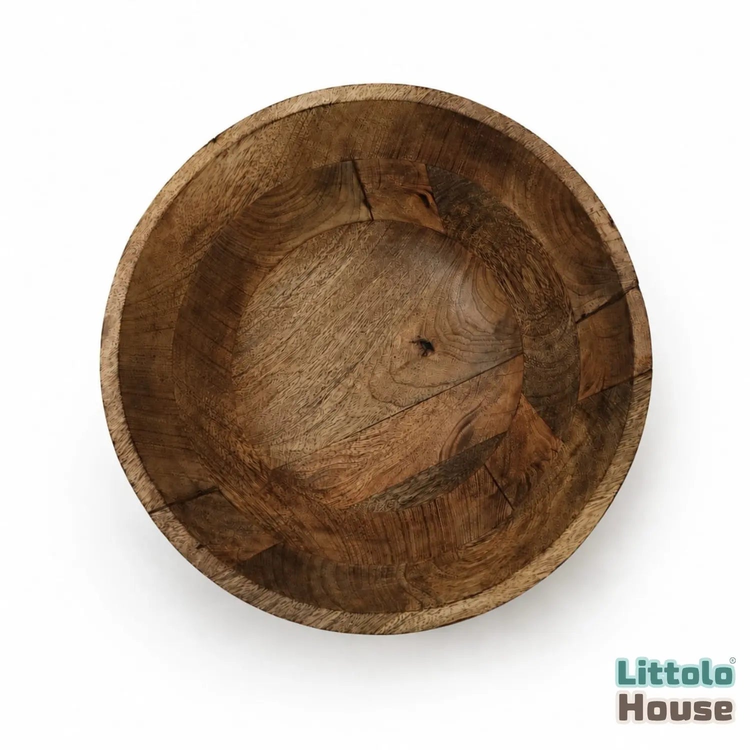 Hollow round Bowl | Wooden Tableware | Natural Wood