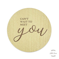 It's a Boy + It's Girl Combo Milestone Card Set of 3 | Wooden Decorative | Natural Wood