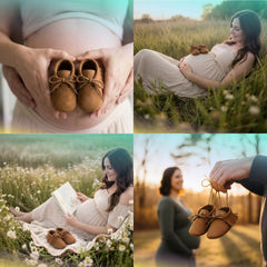 Baby Elegant Felt Shoes A040 | 1Y | Brown