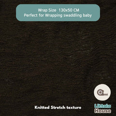 Knitted Stretch Wrap | Dark Coffee