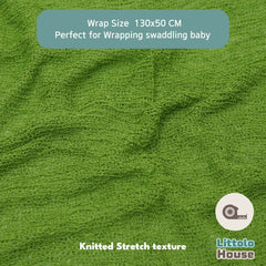 Knitted Stretch Wrap | Leaf Green