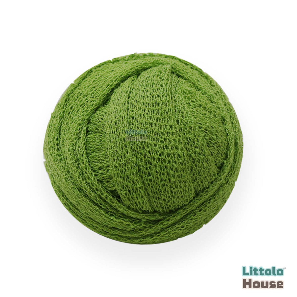 Knitted Stretch Wrap | Leaf Green