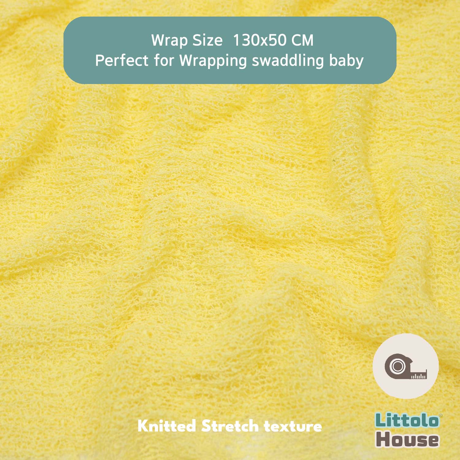 Knitted Stretch Wrap | Light Yellow