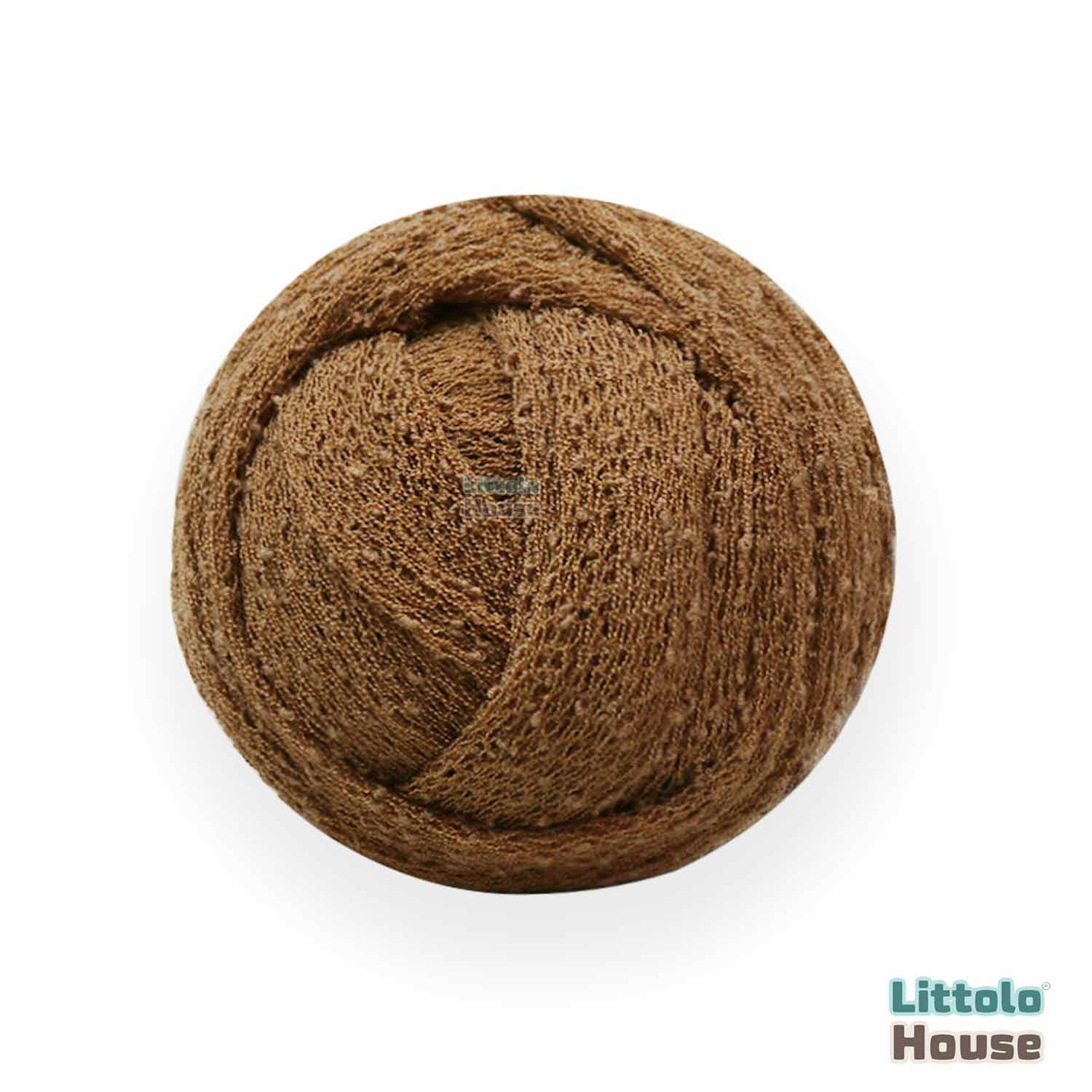 Knitted Stretch Wrap | Light Brown