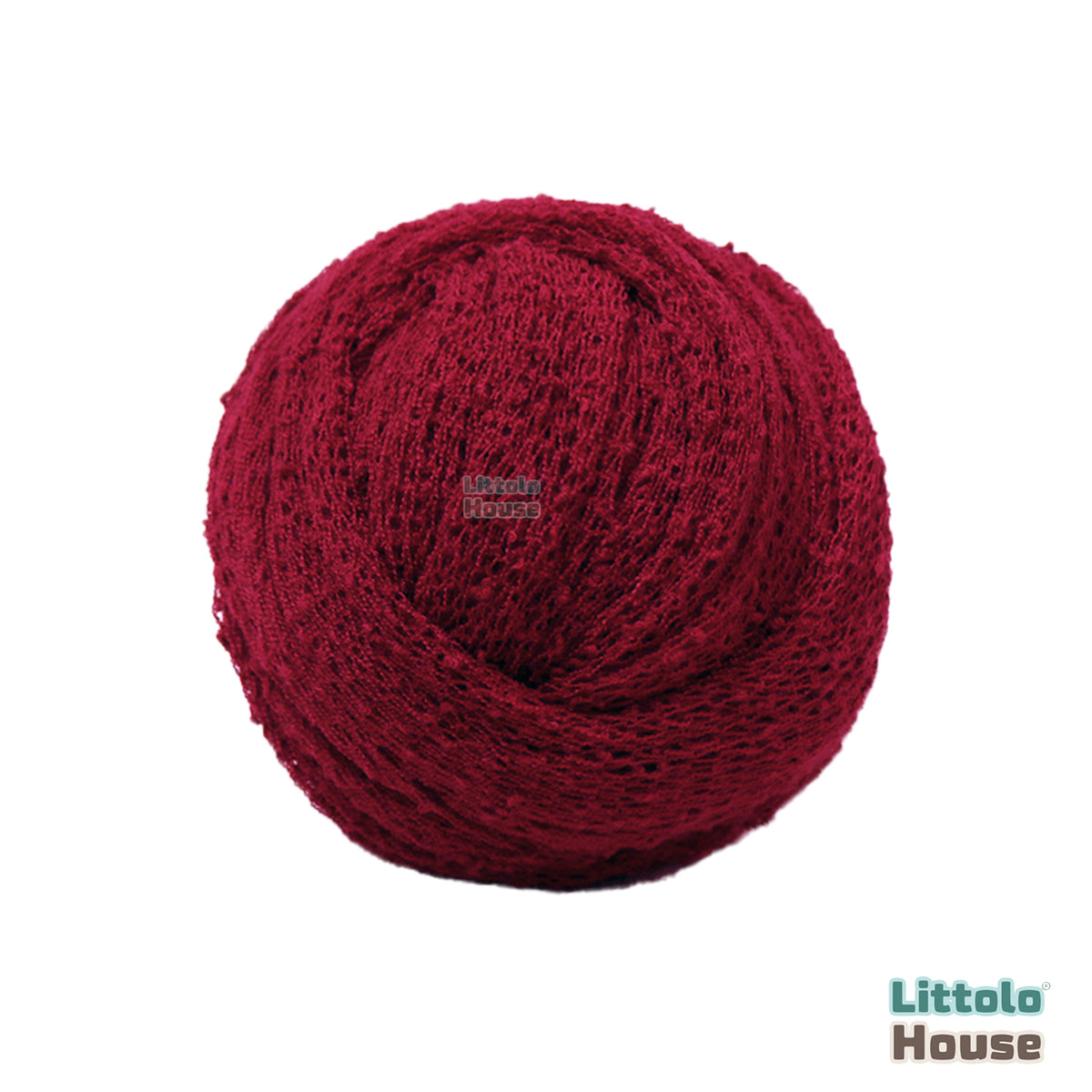 Knitted Stretch Wrap | Maroon