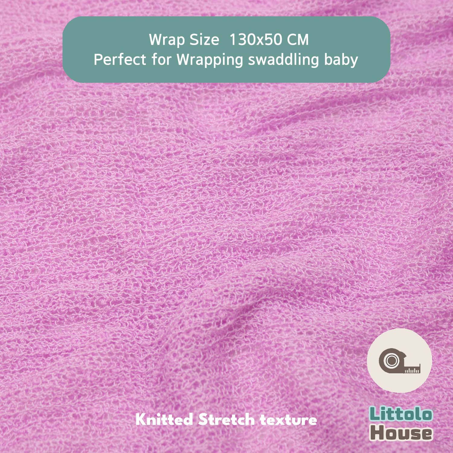 Knitted Stretch Wrap | Pastel Purple