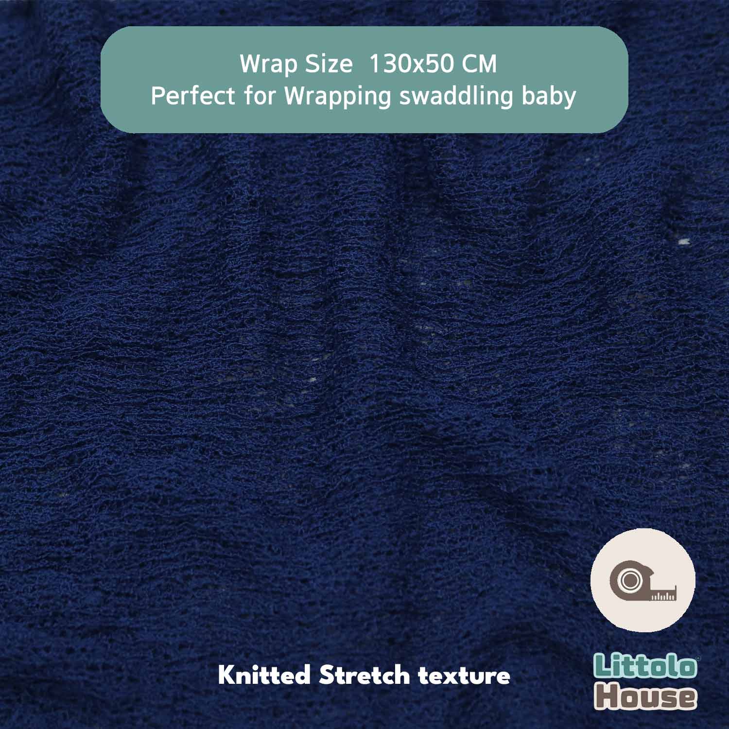 Knitted Stretch Wrap | Royal Blue