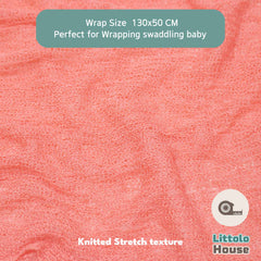 Knitted Stretch Wrap | Crimson