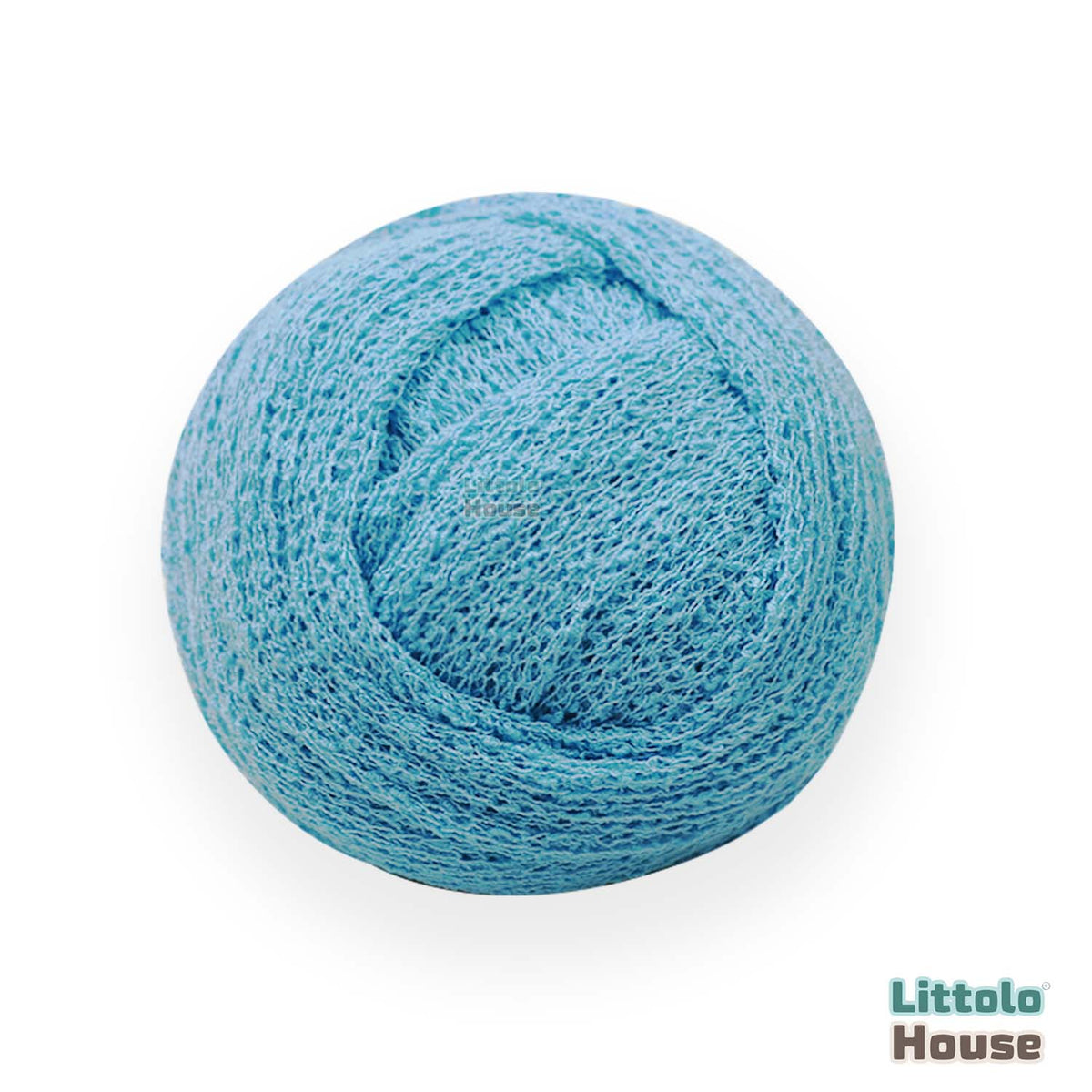 Knitted Stretch Wrap | Shallow Sea Blue