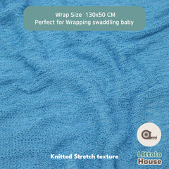 Knitted Stretch Wrap | Shallow Sea Blue