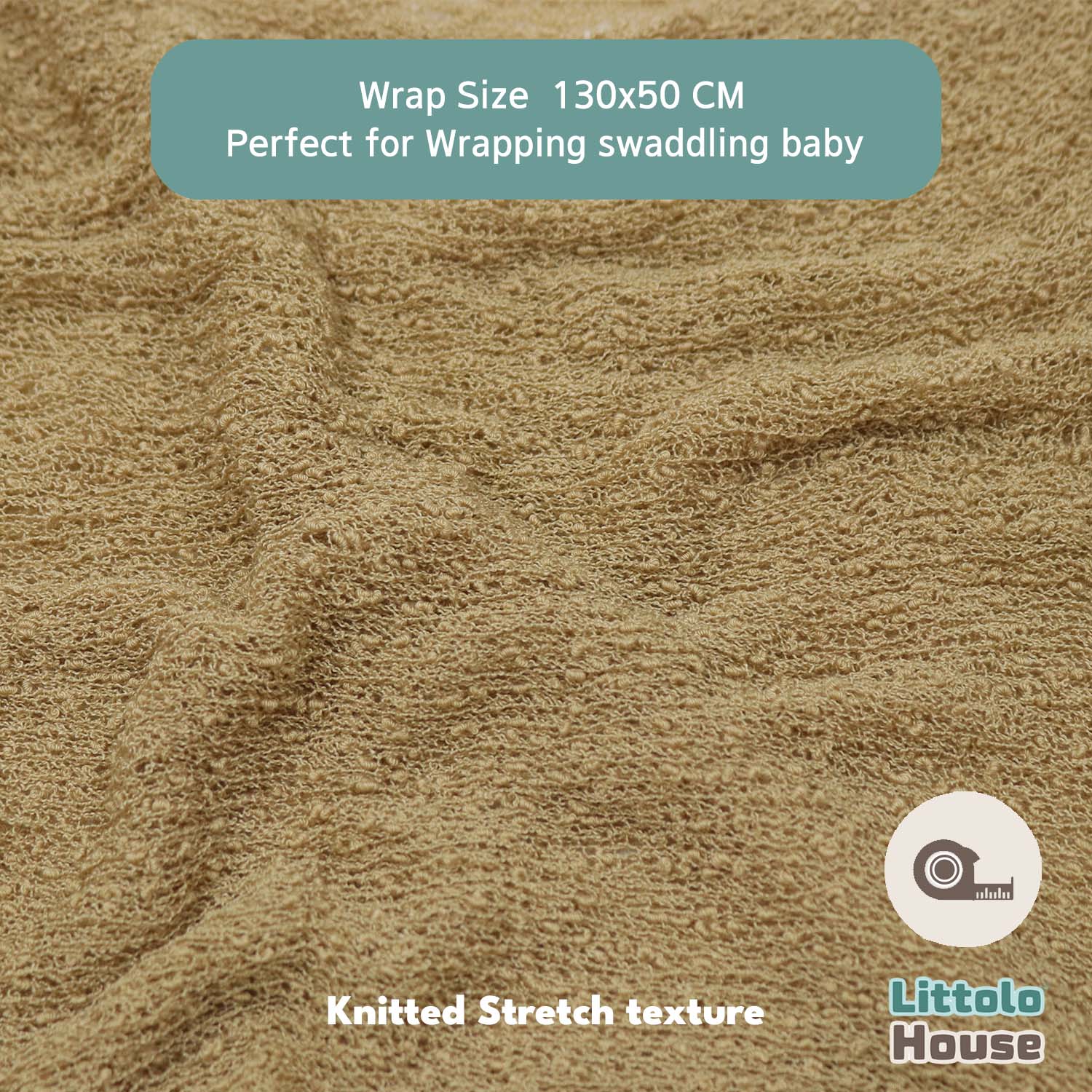 Knitted Stretch Wrap | Walnut