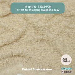 Knitted Stretch Wrap | Beige