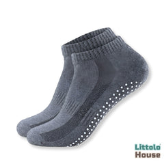 Anti Slip Non Skid Slipper Socks with Grips A001 Pair of 1 | M | Dark grey