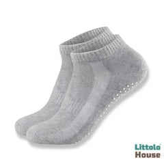 Anti Slip Non Skid Slipper Socks with Grips A001 Pair of 1 | M | Light Grey