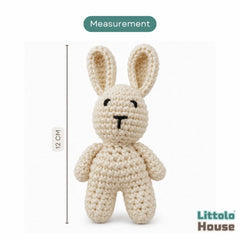 Baby Crochet Bunny | NB | Off White