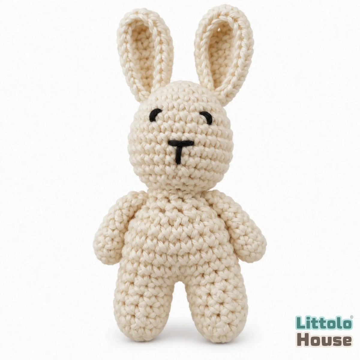 Baby Crochet Bunny | NB | Off White