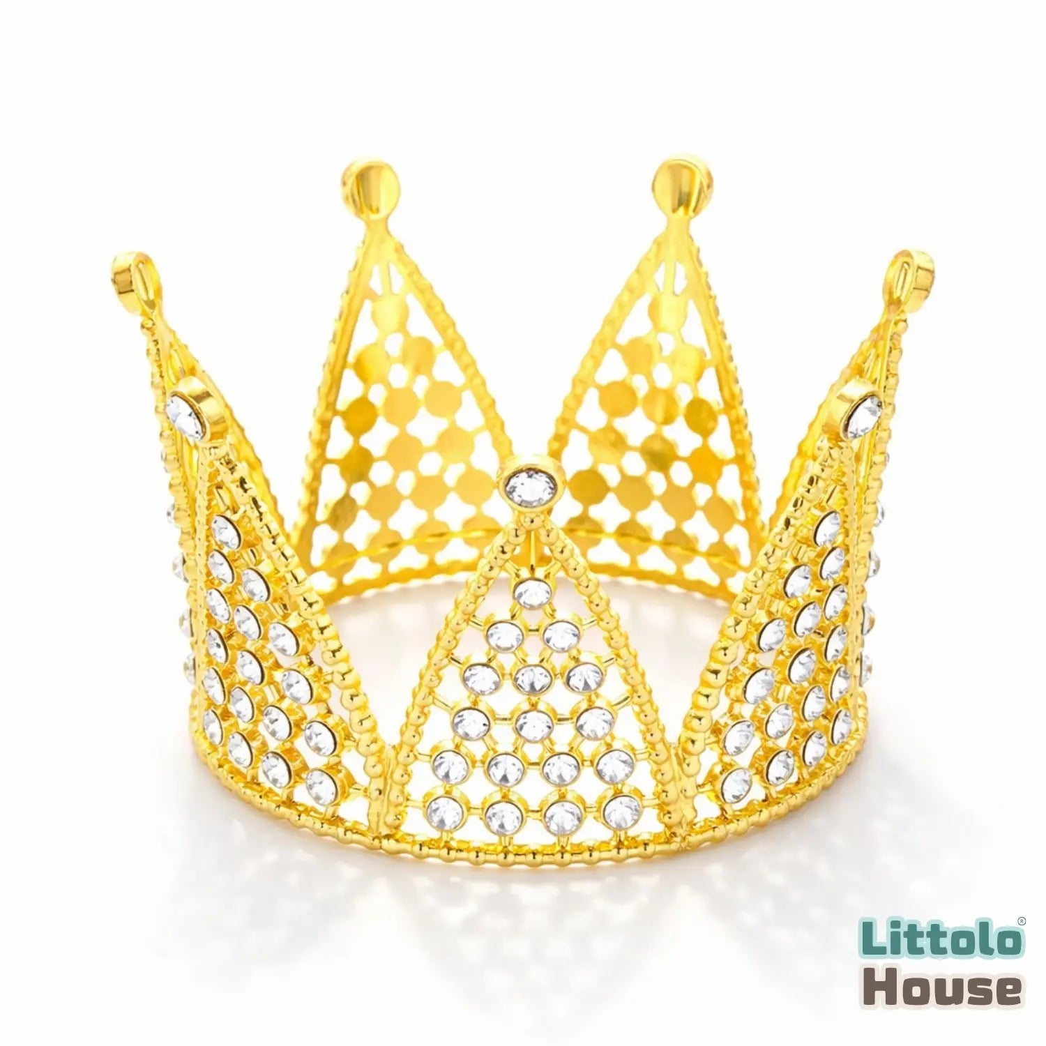 Baby Royal Crystal Crown A049 | NB | Golden