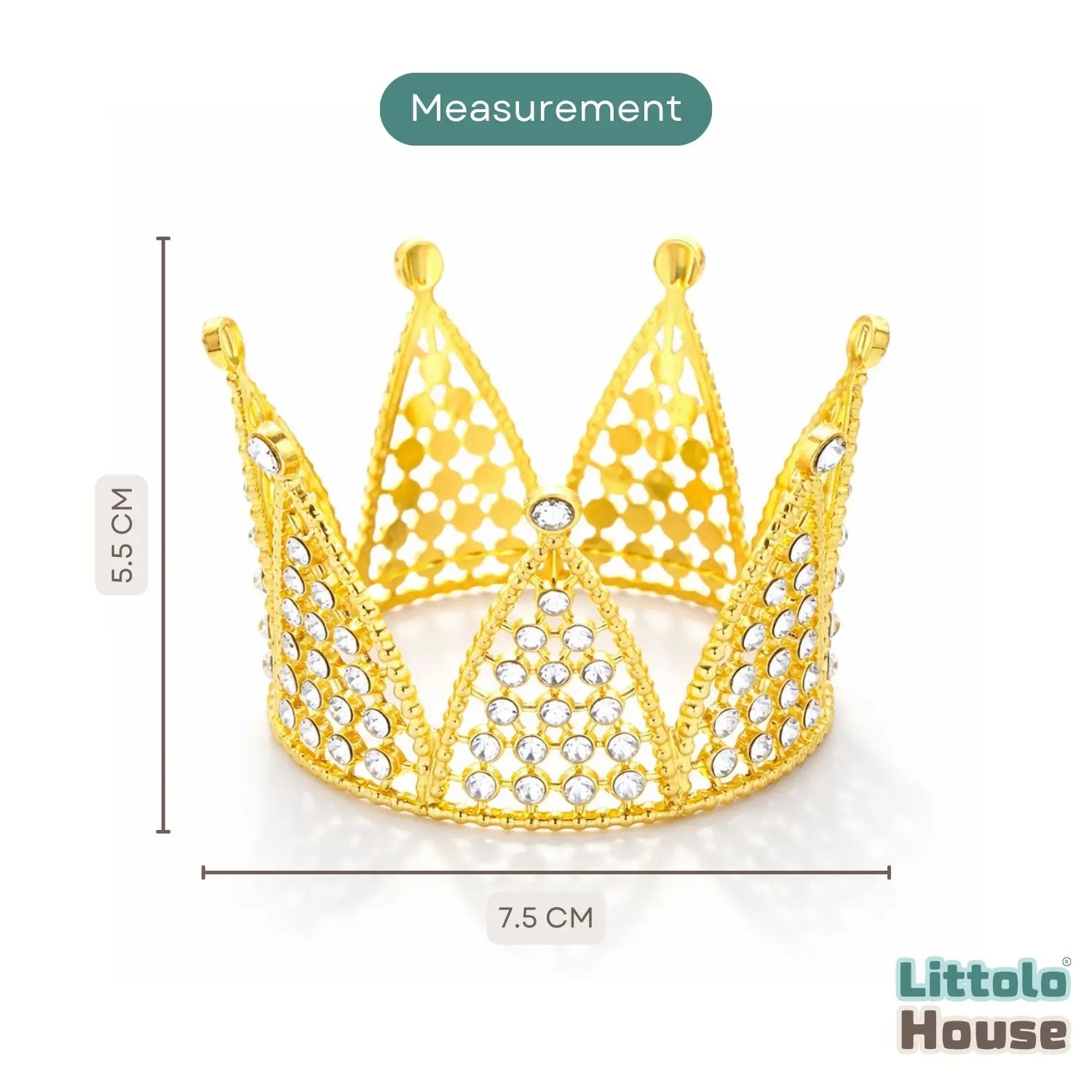Baby Royal Crystal Crown A049 | NB | Golden