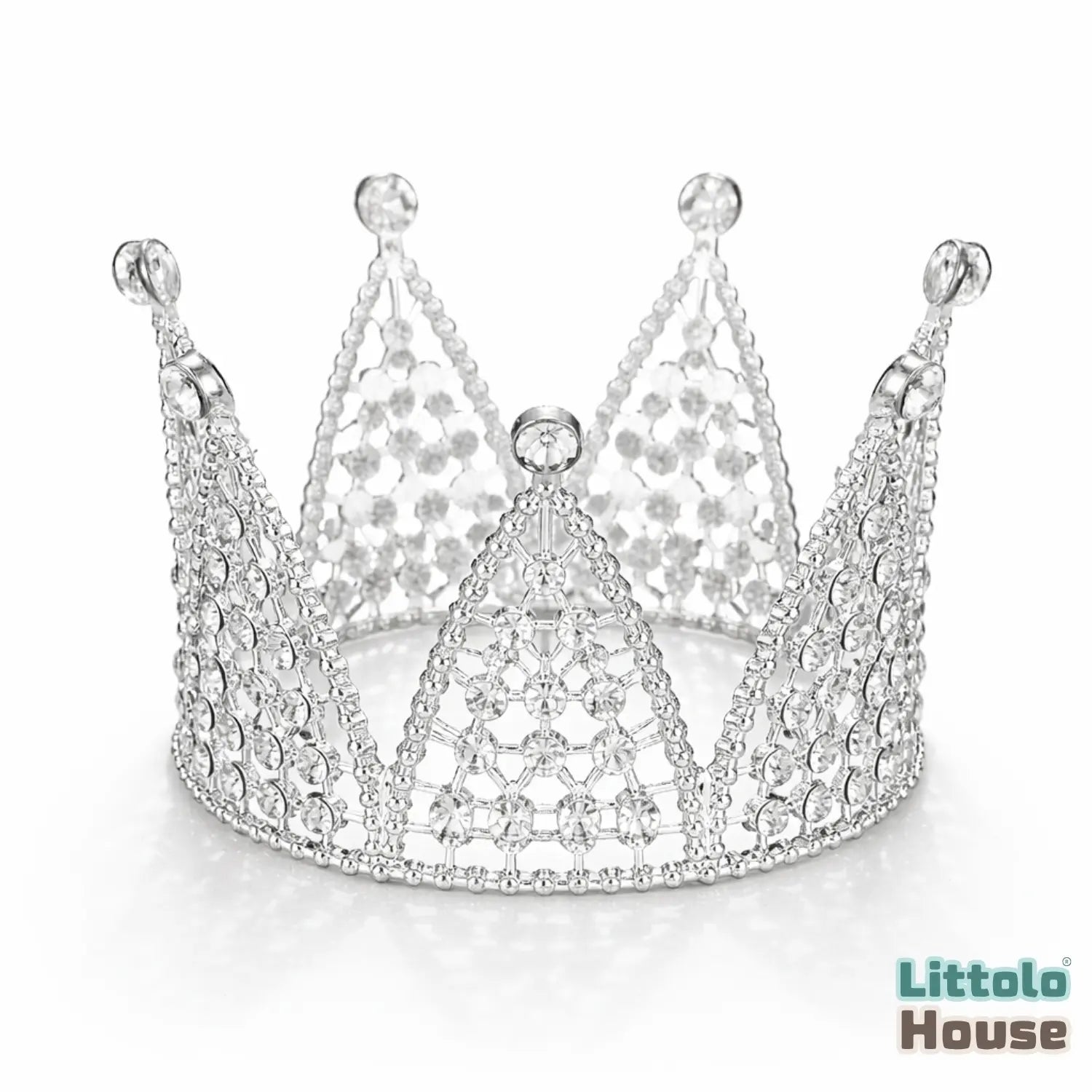 Baby Royal Crystal Crown A049 | NB | Silver