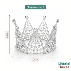 Baby Royal Crystal Crown A049 | NB | Silver