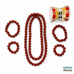 Baby Shiv Damru & Rudraksha Set A053 | Set of 5 | Multicolour