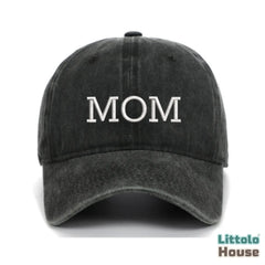 Pregnancy Announcement Mom & Dad Caps A055 | Adult | Black
