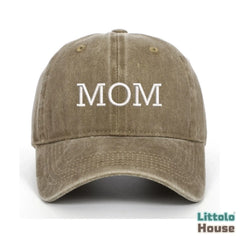 Pregnancy Announcement Mom & Dad Caps A055 | Adult | Pastel Olive