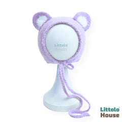 Baby Cute Soft Fur Ear Bonnet | NB | Purple