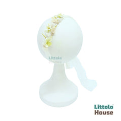 Flower & Ferns Headband H088 | 1Y | White