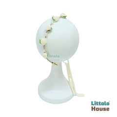 Pearl & Flower Headband H091 | 1Y | Off White