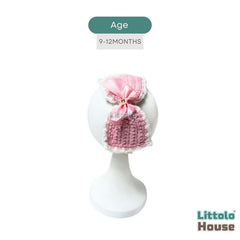 Bow Style Crochet Headband H095 | 1Y | Pink