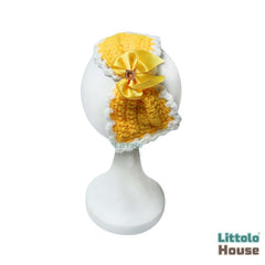 Bow Style Crochet Headband H095 | 1Y | Yellow