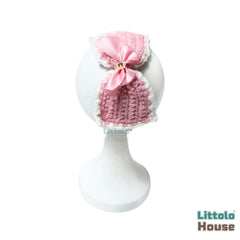 Bow Style Crochet Headband H095 | 1Y | Pink