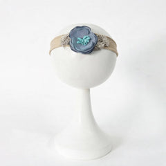 Flower Headband H099 | Steel Blue