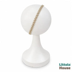 Delicate Lace Headband H120 | Golden