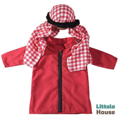 Baby Boy Stylish Sheikh Thawb with Headdress O022 | Red