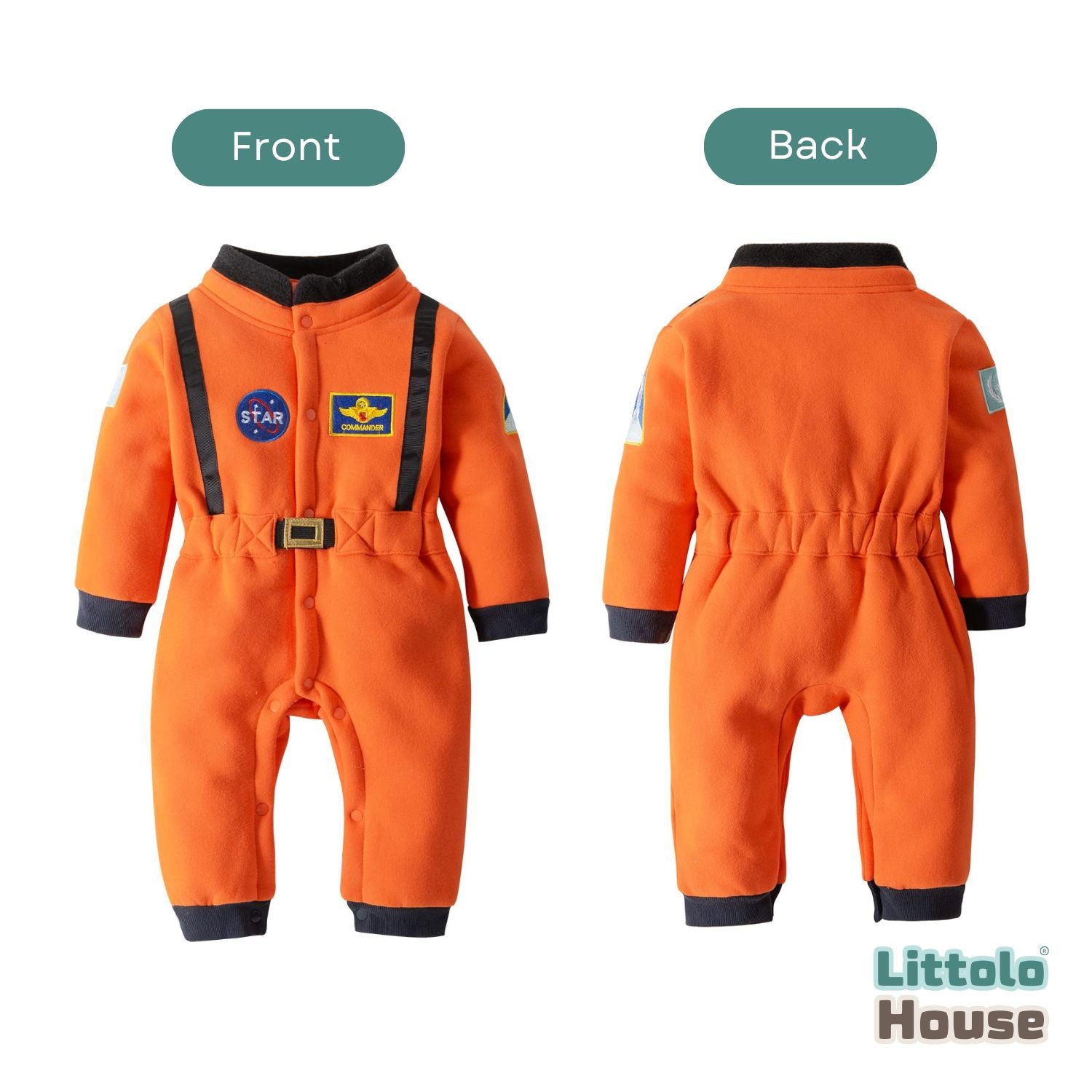 Baby Astronaut Costume Outfit O037 | 1Y | Orange