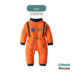 Baby Astronaut Costume O037 | 6M | Orange