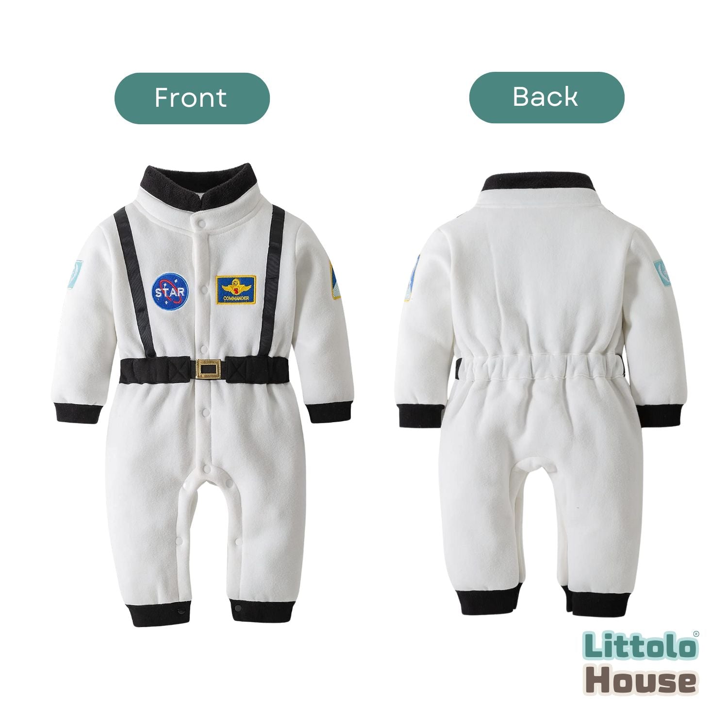 Baby Astronaut Costume Outfit O037 | 1Y | White