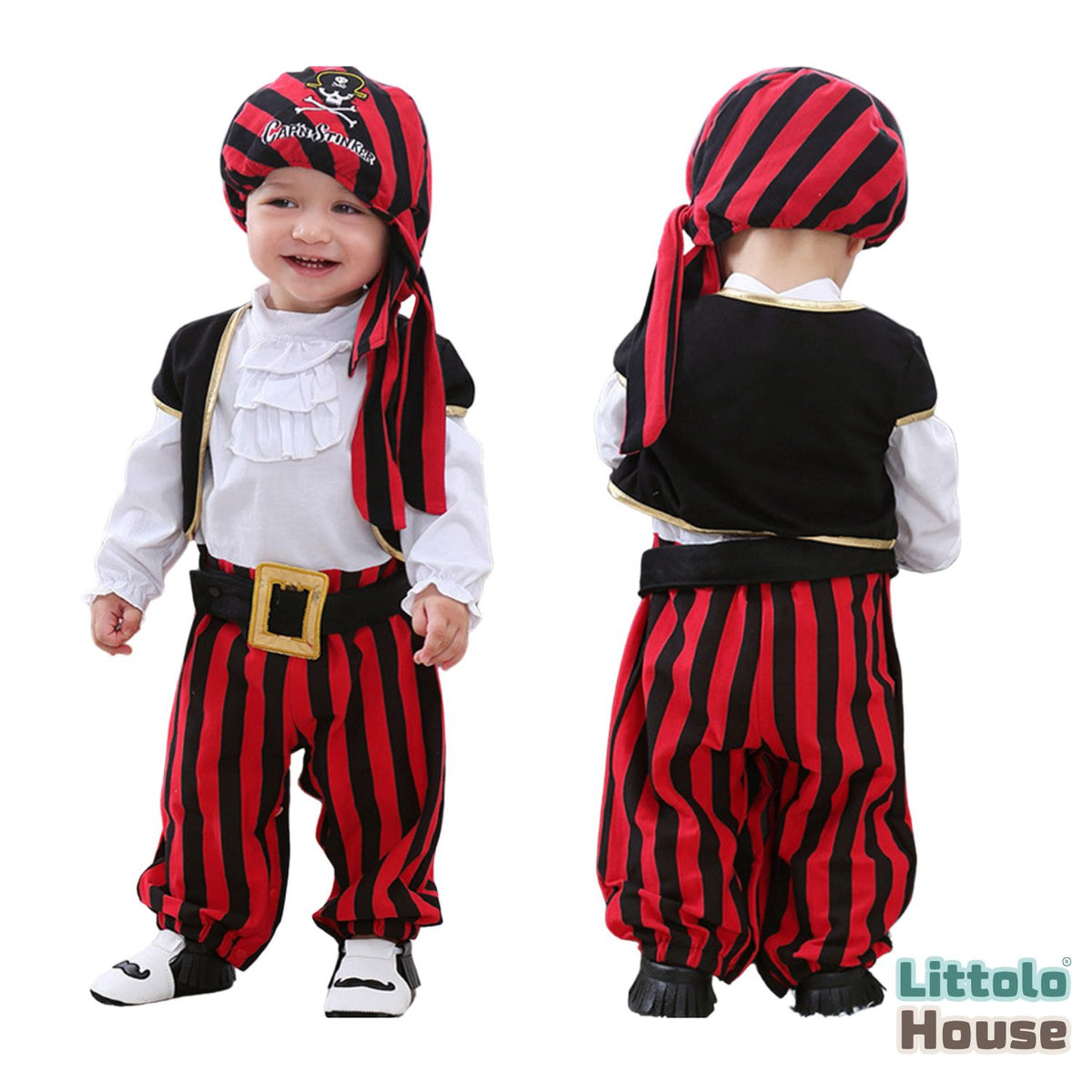 Baby Pirate Costume O098 | 1Y | Multicolour