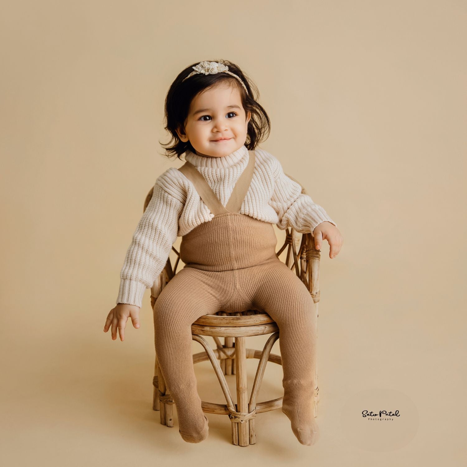 Baby Woolen Sweatshirt O129 | 1Y | Beige