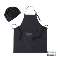 Baby Apron with Cap Outfit O144 | Black